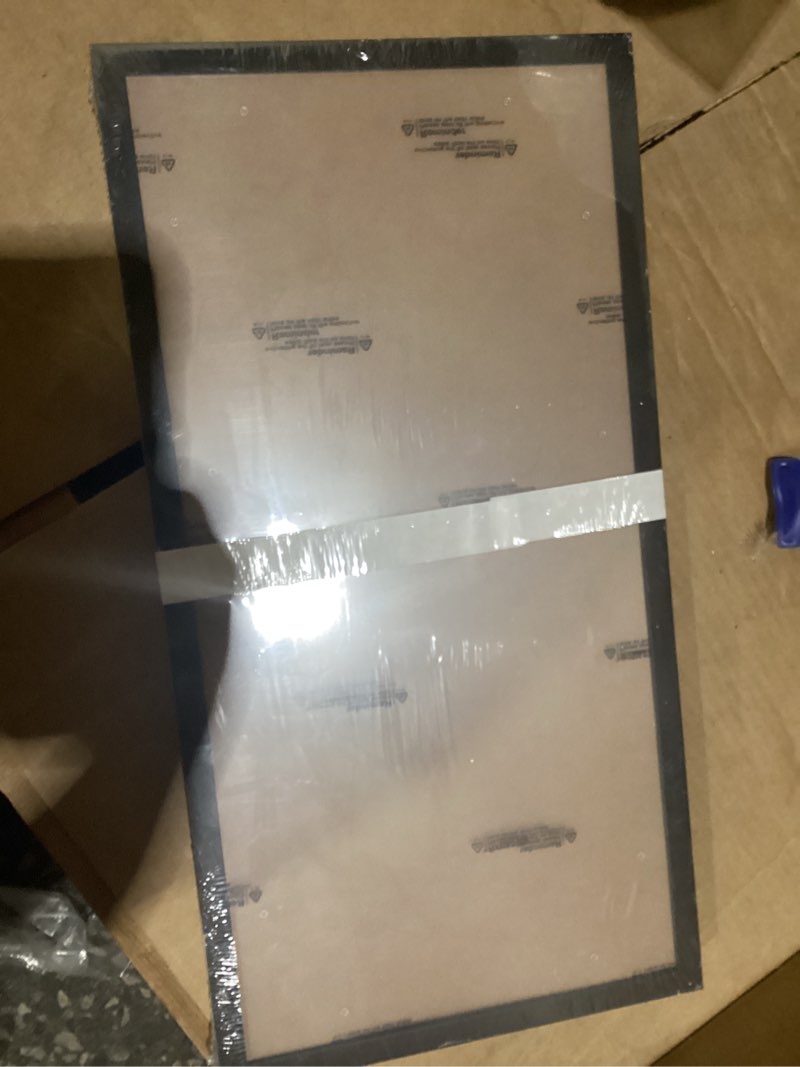 Condition photo showing New/Like New for fxojyvo 11x22 newspaper frame set of 2, display 11 x 22 inch newspaper front page for wall, light weight and high transparent picture frame - 2 pack/black/11by22 black 11x22-2pack