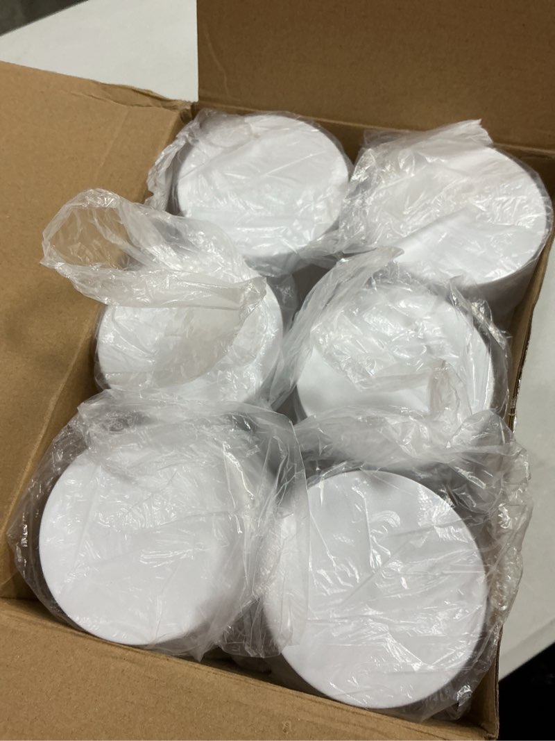 Condition photo showing Good Condition for dandat 24 pcs 6/8/10/12oz plastic clear jar container with black lid and label refillable empty roun