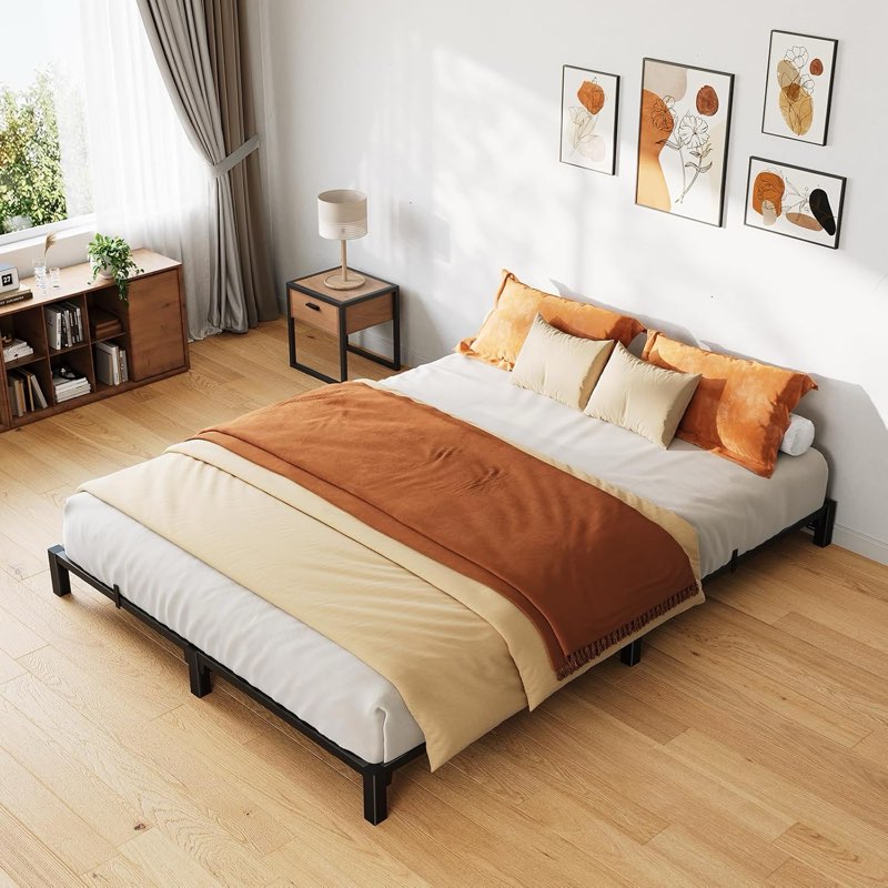 Qeetex 6 Inch Full Bed Frame Heavy Duty Metal Platform Bed Frame with