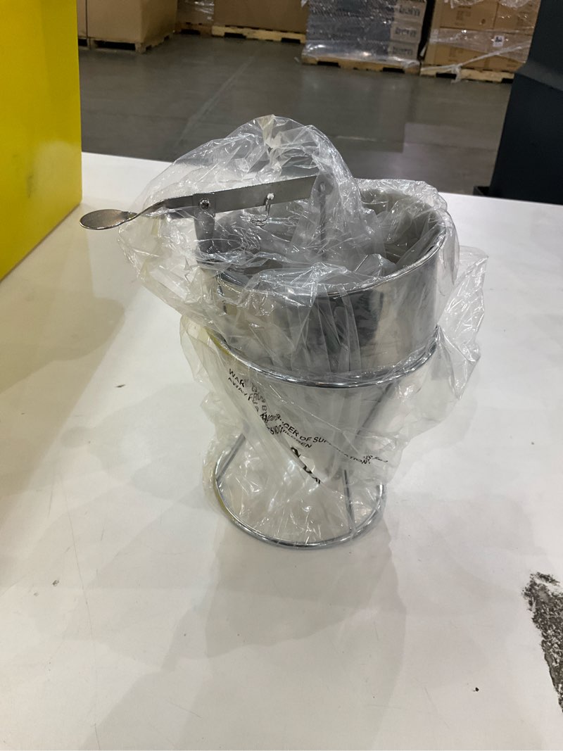 Condition photo showing New/Like New for 20oz Pancake Batter Dispenser, Multi-Caliber Stainless Steel Funnel Cake Dispenser with Stand Great for Pancakes, Cupcakes or Any Baked Goods