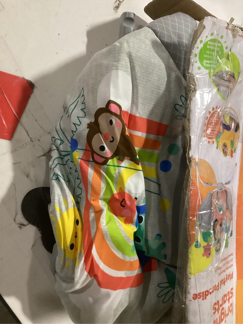 Condition photo showing Good Condition for Bright Starts Playful Paradise Comfy Baby Bouncer Seat with Soothing Vibration and Toys, Unisex, 0-6 Months