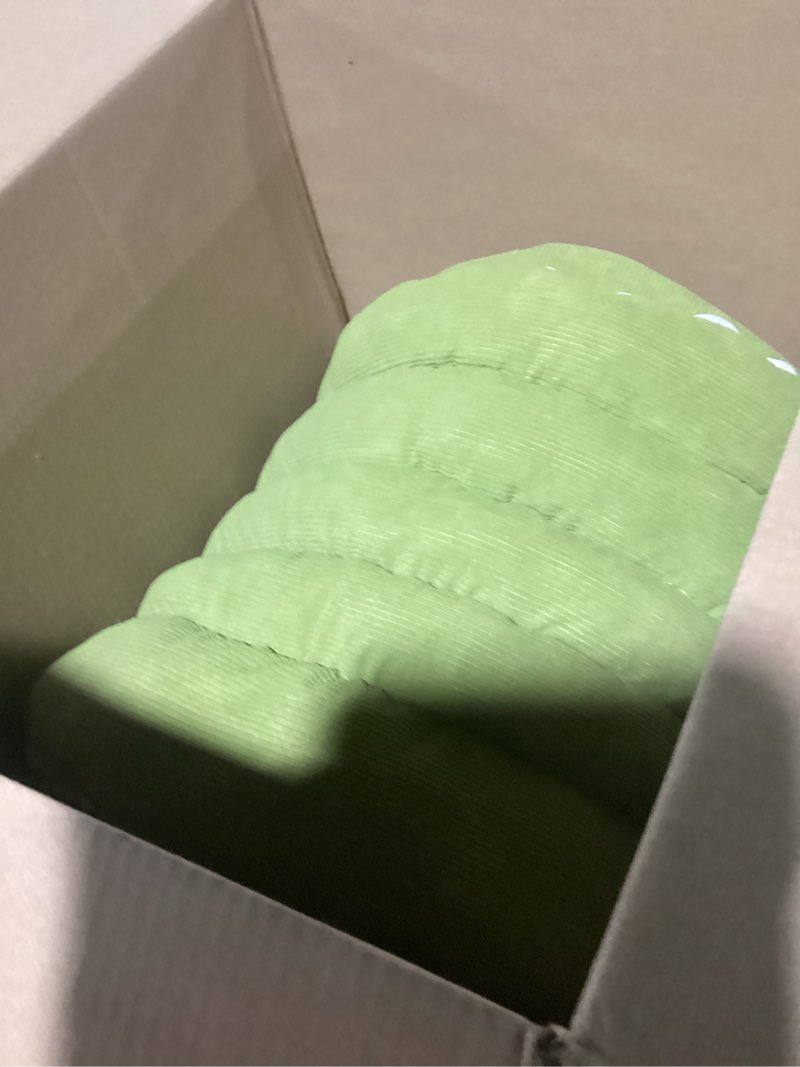 Condition photo showing Good Condition for Removable and Washable Winter Closed-Off Cat Bed, Warm Cat Bed for Winter, Cotton Soft Pet Nest for Cats, Warm Cave Nest Sleeping Puppy for Cats & Small Dogs (Green, Small) Green Small