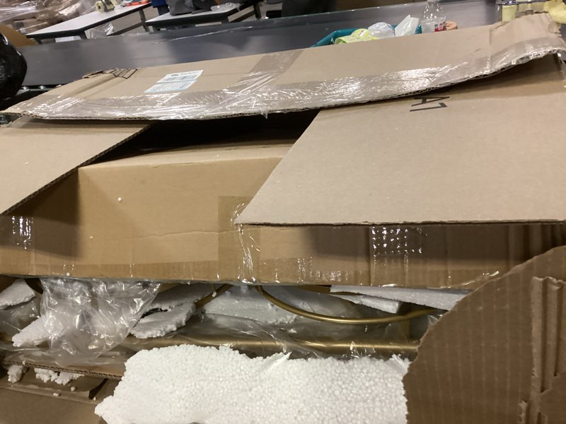 Condition photo showing Good Condition for Bar Cart Gold Rolling Cart for Home,2 Tiers Bar Serving Cart Round Wine Cart with Handle, Metal Wine Rack and Casters, Serving Bar Trolley for Home Kitchen,Living Room,Christmas,New Year