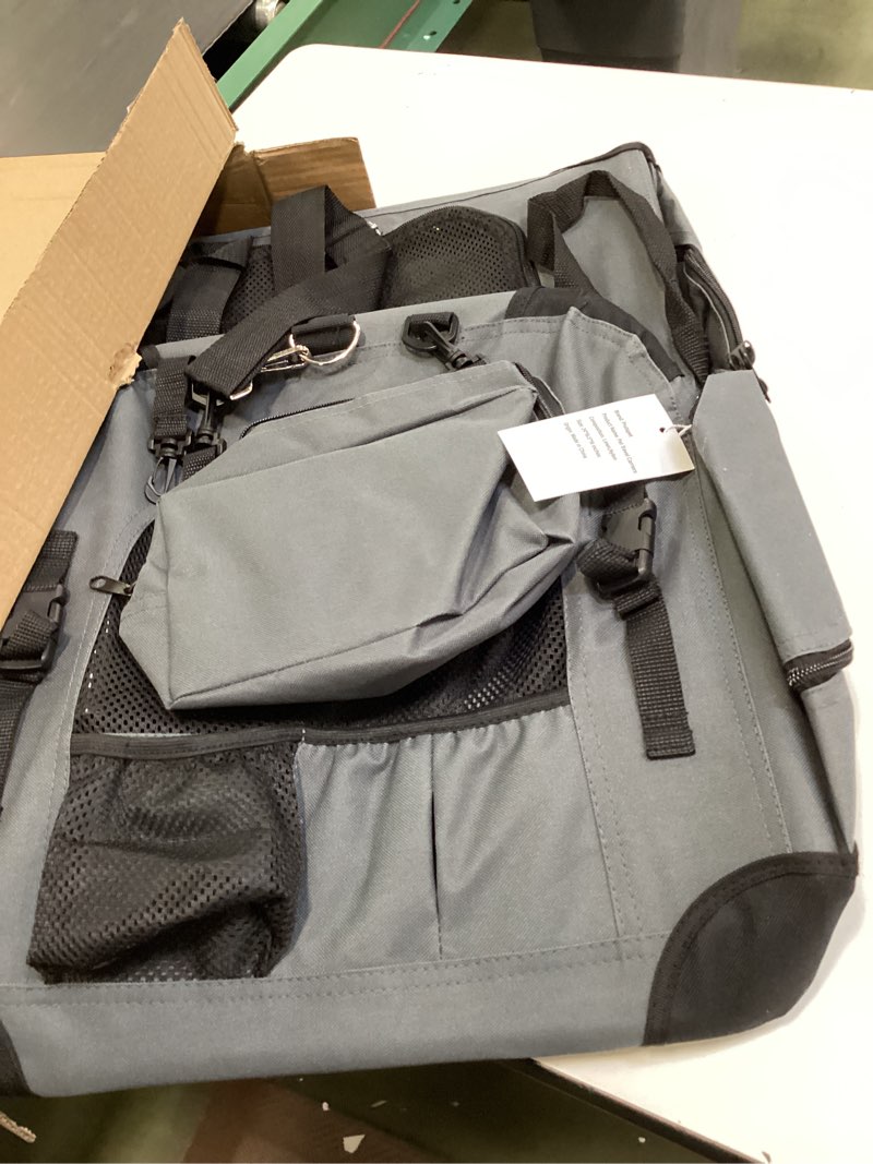 Condition photo showing Good Condition for Large Cat Carrier 24"x16.5"x16.5" Portable Dog Crate for Small Medium Dogs Collapsible Traveling Pet Crate with Collapsible Bowl 24"x16.5"x16.5" Grey
