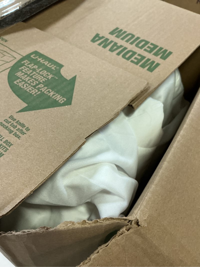 Condition photo showing As Is for sleep zone cooling mattress topper queen mattress pad, quilted fitted mattress cover, machine washable, soft fluffy down alternative, deep pocket 8~21 inch (white, queen) white queen