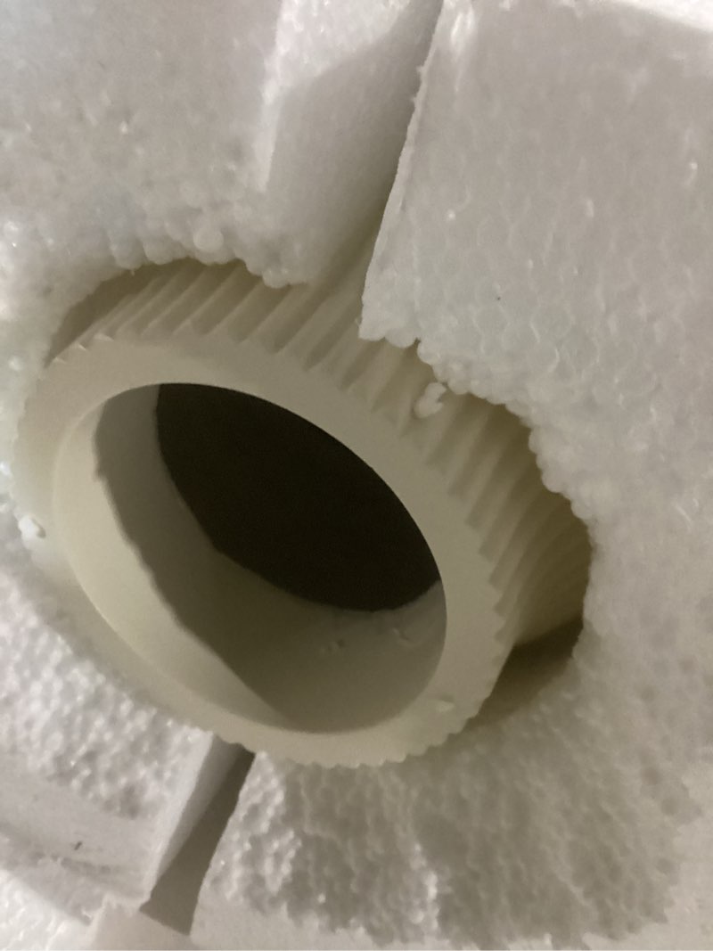 Condition photo showing New/Like New for white ceramic tall vase, 17.7" large floor vase for pampas grass, decorative flower vases for modern home decor living room office bedroom table centerpieces shelf kitchen wedding farmhouse décor ten stripes height-17.7 inch