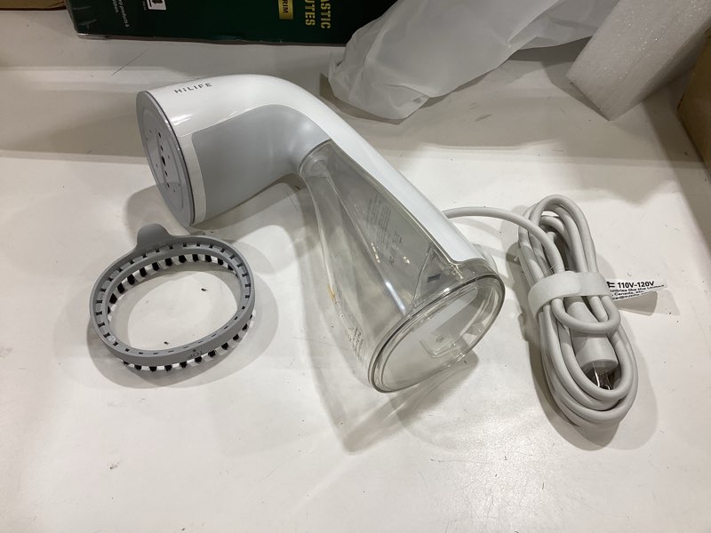 Condition photo showing Good Condition for hilife upgraded steamer for clothes, handheld & portable, 1100w powerful steam, 300ml big capacity & no leak design, 30s fast heat-up, quick wrinkle remover, compact size for travel, only 120v 5-white