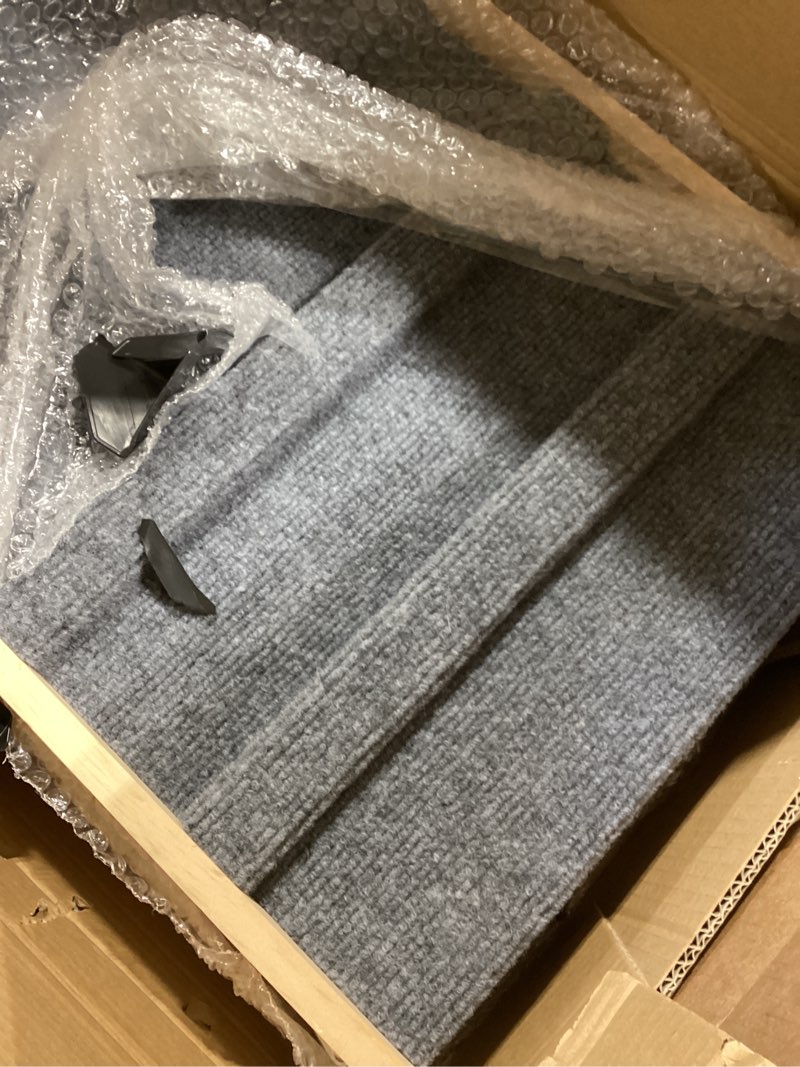 Condition photo showing Good Condition for dog ramp dog stairs for large dogs foldable dog ramp with 5 adjustable heights from 13.98'' to 27.56" wood pet ramp with non slip carpet portable puppy ramp for couch, sofa, bed, car natural wood large - 47.24"l x 16.14"w