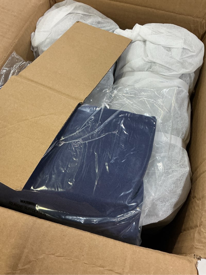 Condition photo showing New/Like New for 2 pcs chaise lounge cushions outdoor, 72x 21x 3 inch waterproof & fade-resistant lounge chair cushion, outdoor chaise cushion with ties for lawn, patio, pool & beach, navy blue navy blue 72x21+3"(2 pack)