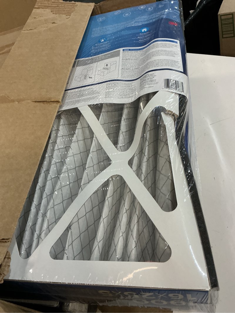 Condition photo showing Good Condition for filtrete 16x25x5 ac furnace air filter, merv 13, mpr 1900, premium allergen, bacteria & virus filter, electrostatic air cleaning filter, 2-pack (actual size 15.75 x 24.13 x 4.88 in) 16x25x5 (standard)