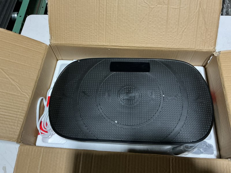 Condition photo showing Good Condition for MERACH Vibration Plate Exercise Machine, Curved Vibration Plate for Lymphatic Drainage Weight Loss, Vibrating Plate with Real-Time Calorie Tracking on LED Display, Workout Equipment for Home Women Men Black