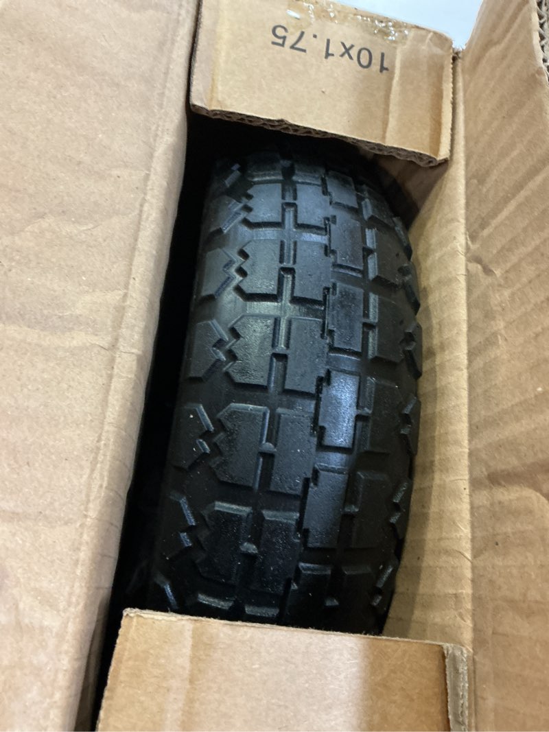 Condition photo showing Good Condition for 4.80/4.00-8" tire flat free 14.5" x 3.2" (1pcs) universal solid wheelbarrow tire with 5/8” bearings 3” -7” hub centered, for 4.80/4.00-8, 3.50/2.50-8, 4.00-6 wheelbarrow wheels 14.5in-5/8in