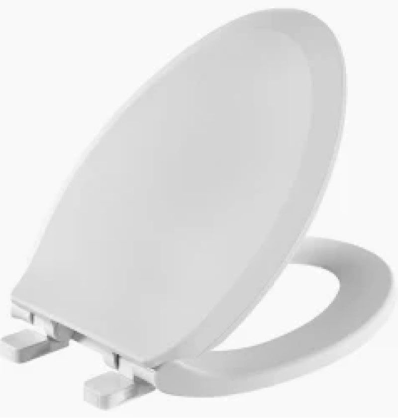 American Standard 5503A.00B Cadet Elongated Closed-Front Toilet Seat with Soft Close White Toilets and Bidets 193406131048