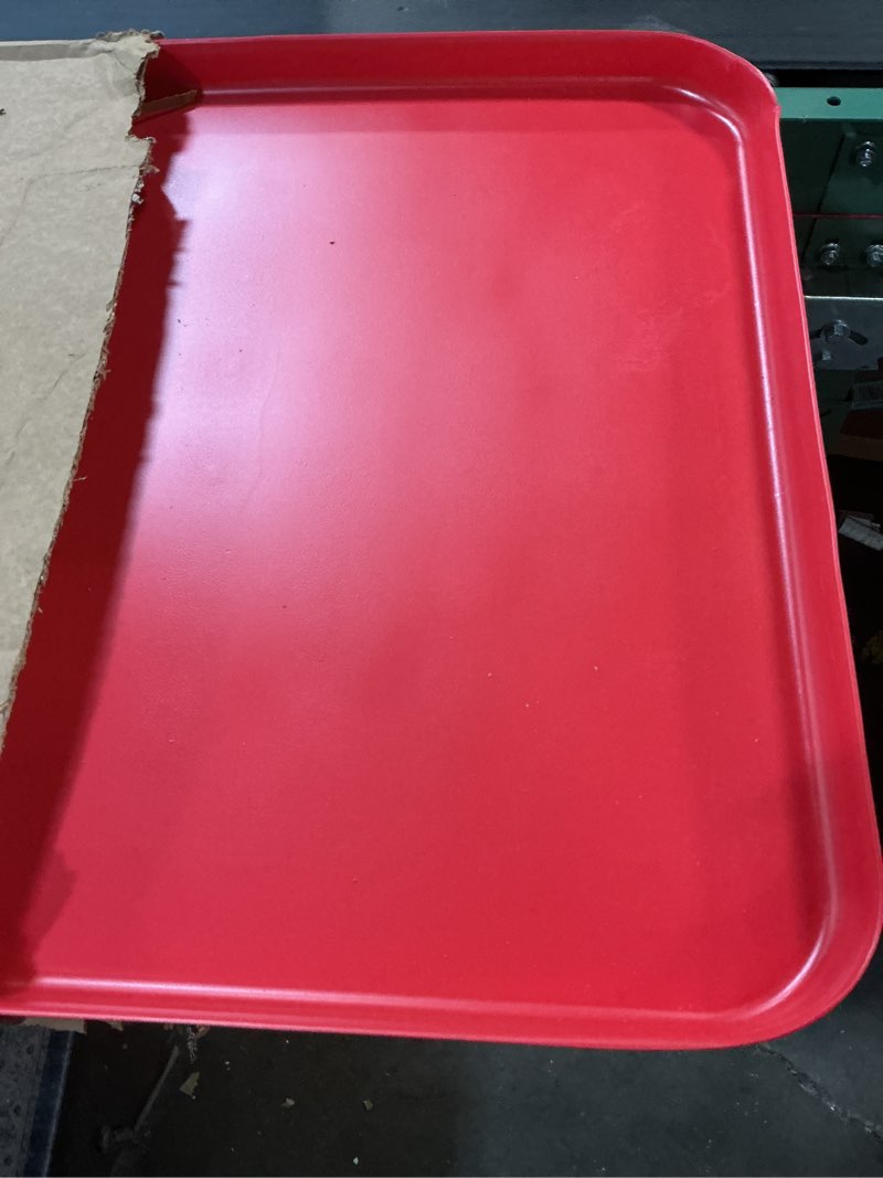 Condition photo showing As Is for Children's Factory 18" Small Sensory Table, Sandbox with Lid, Water Table for Kids, Red