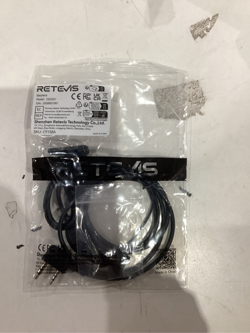 retevis rt22 walkie talkie earpiece with mic, earhook, 2 pin, for rt22 rt68 rt21 h-777 rt86, compati