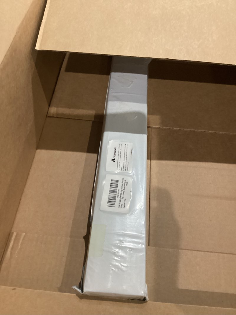 Condition photo showing As Is for YUMORE Folding Shelf Brackets 20", Max Load: 330lb Heavy Duty Stainless Steel Collapsible Shelf Bracket for Table Work Bench, Space Saving DIY Bracket, Pack of 2 20 Inch Silver