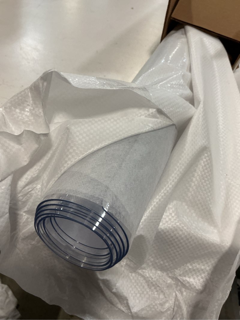 Condition photo showing Good Condition for necaux custom 42 x 56 inch clear table cover protector, 1.5mm thick plastic waterproof heavy duty desk pad mat non-slip tablecloth protector for coffee table, sofa table, media stand, countertop 42" x 56" clear 1.5mm