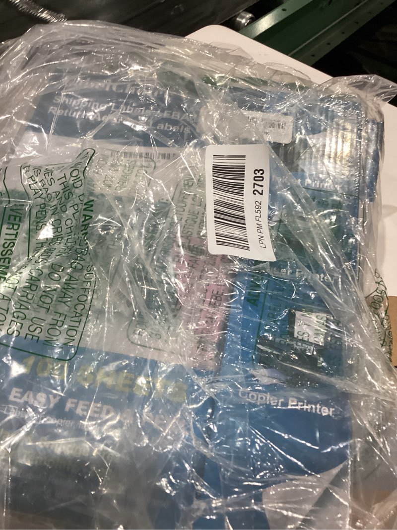 Condition photo showing As Is for 100 Sheets 400 Pcs 4"x5" 4 Up Shipping Address Labels for Laser & Inkjet Printers, Permanent Adhesive 4 per Page Shipping Labels, 4 to a Page Labels, 4 Stickers per Sheet 4"x5"--400 Labels