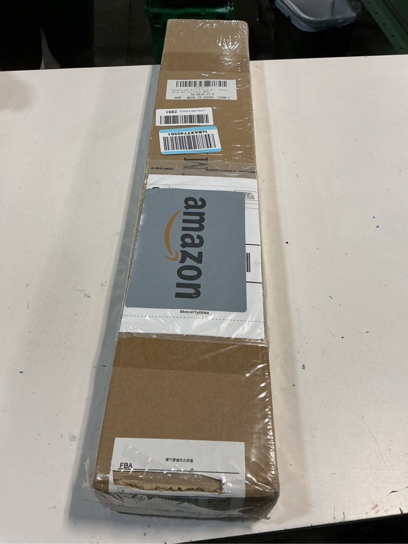 Condition photo showing New/Like New for 28" Bifold Sliding Barn Door Hardware Track Kit,Side Mounted Black J Shape Roller,Smoothly and Quietly,Assembly Easy,Fit Double 12" Bi-Folding Doors (Door Not Included) 28'' for 2 Doors (Hardware only) Black-J Shape