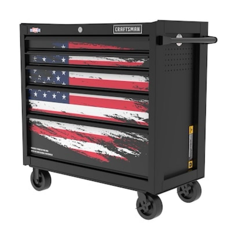 craftsman s2000 37-in w x 40-in h steel rolling tool cabinet ( black )