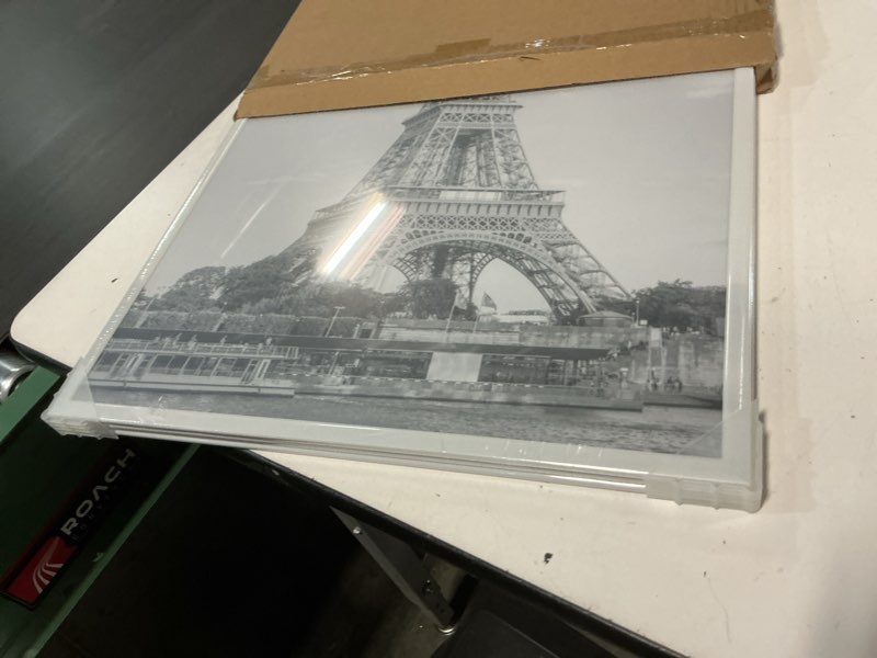 Condition photo showing New/Like New for upsimples 16x24 Picture Frame White 3 Pack, Scratch-Proof Poster Frames 16 x 24 for Photo Gallery - Slide-In Strips, Horizontal or Vertical Wall Mounting White 16x24