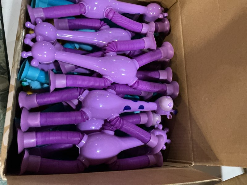 Condition photo showing New/Like New for JOYIN 12 Packs Valentine's Day Telescopic Suction Pop Tube with Cards, Kids Toys Party Favors, Classroom Exchange Gift for Kids, Classroom Holiday Prizes 12 Robots