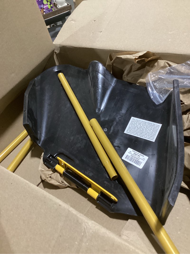Condition photo showing Good Condition for amthkno m123859 48" 54" mower deck side discharge chute kit compatible with john d-eere m112899 m118602 m83410 m84309, discharge deflector side chute
