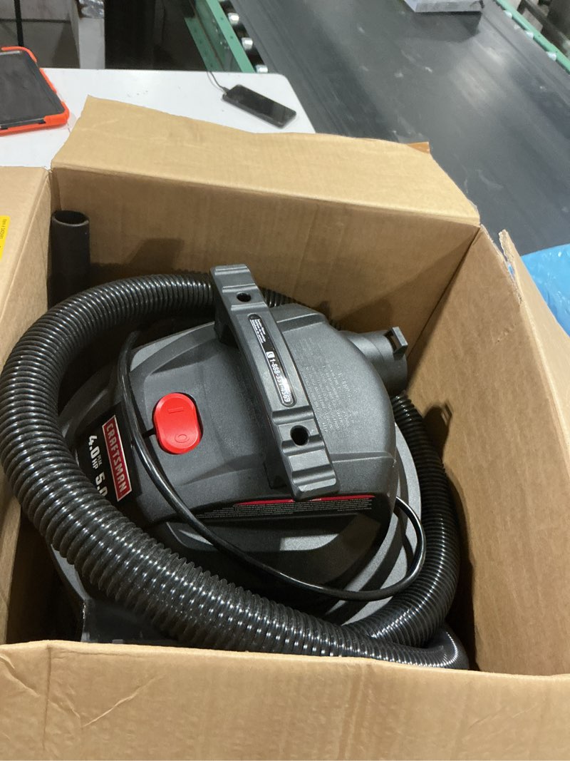 Condition photo showing Good Condition for craftsman 5-gallon portable wet/dry shop vacuum