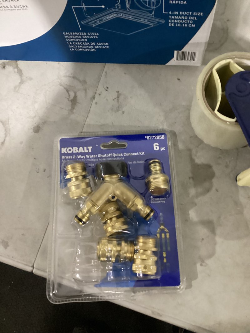 Condition photo showing Good Condition for kobalt brass quick connector set