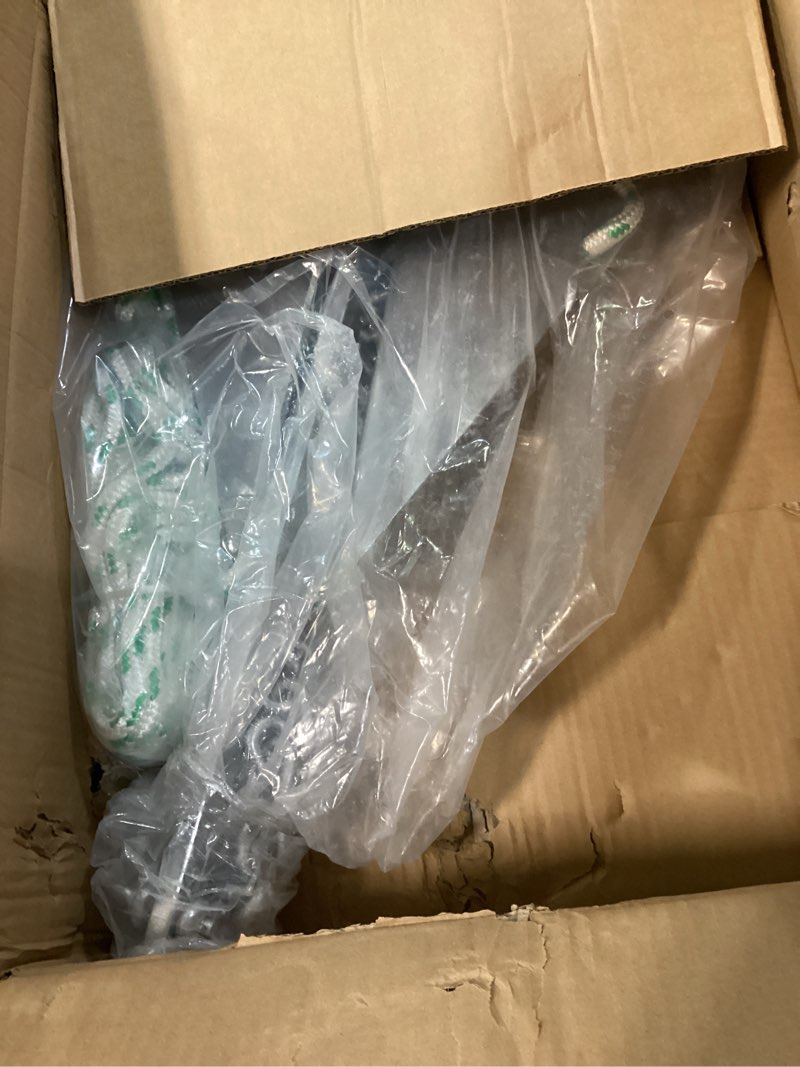 Condition photo showing Good Condition for marine system anchor kit fluke anchor with anchor chain and boat anchor rope set for boats pontoon, deck, fishing, and sail for boats 16-26 ft - 10lb