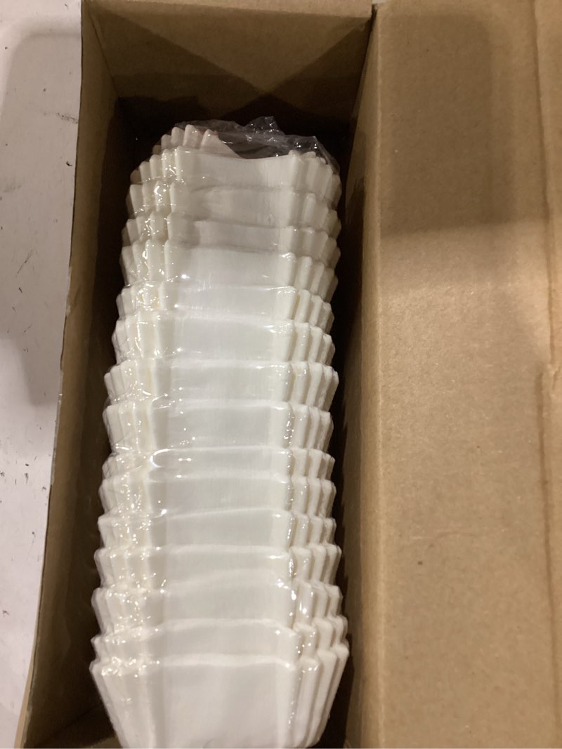 Condition photo showing Good Condition for tanlade 350 pcs square mini cupcake liners disposable brownie baking pan liners paper baking cup for cup and cupcakes party supplies for weddings birthdays bridal(white)