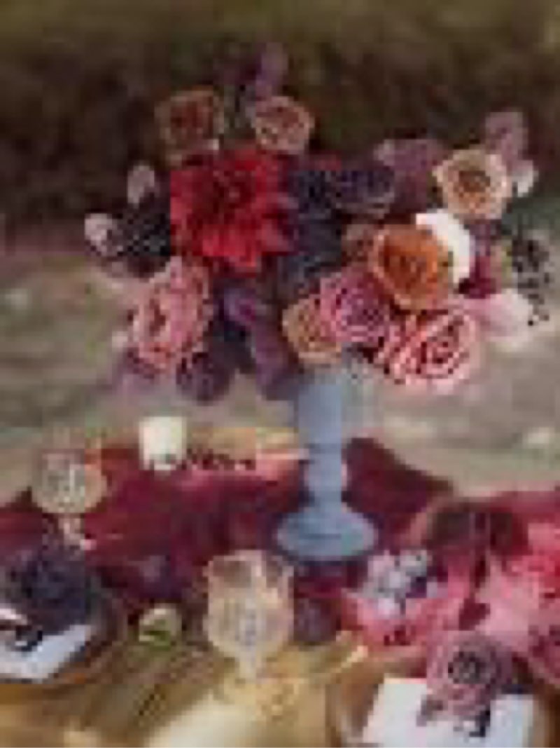 MISSPIN Artificial Flowers DIY Box Set Fake Roses Bouquet Bridal Wedding Flowers Colorful Centerpiec