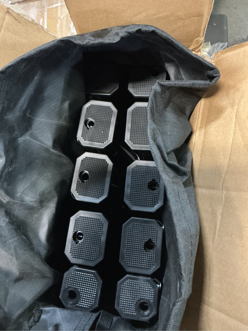 Condition photo showing Good Condition for VEVOR Portable Folding Bench, 4 Seat Foldable Soccer Bench with Side Pockets and Carrying Bag, Lightweight Sideline Seating with Back Rest for Football, Baseball, Camping, Outdoor Events, Black