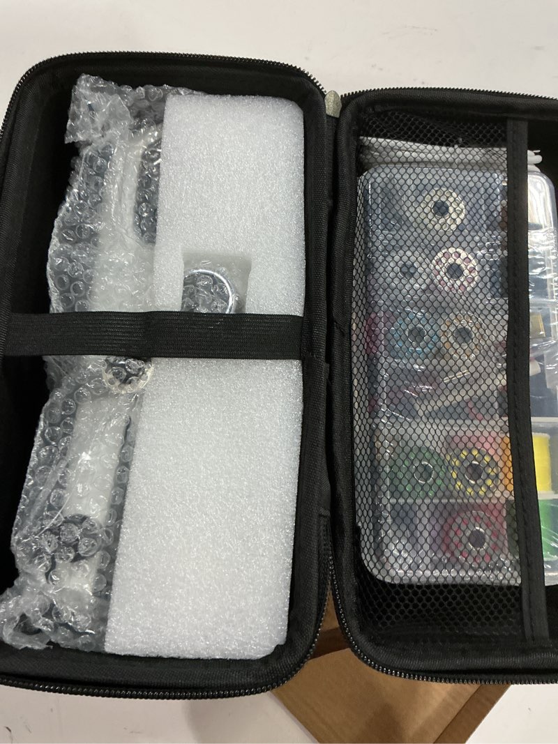 Condition photo showing New/Like New for handheld sewing machine, portable mini sewing machine for beginners & adults - smart lcd screen, usb-c fast charge, 3-speed control & complete sewing kit for home diy, fabric repair and crafts white