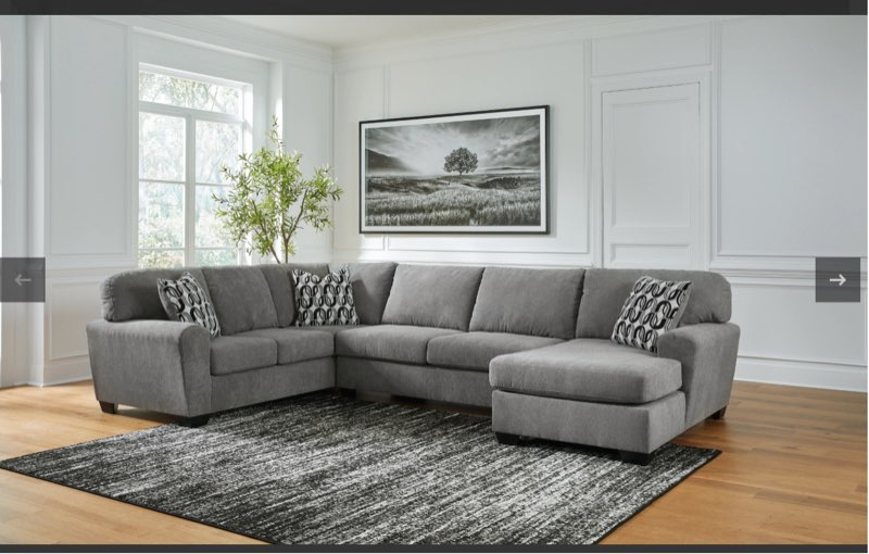 (Incomplete, box 5 of 5) Birkdale Court 3-Piece Sectional With Chaise