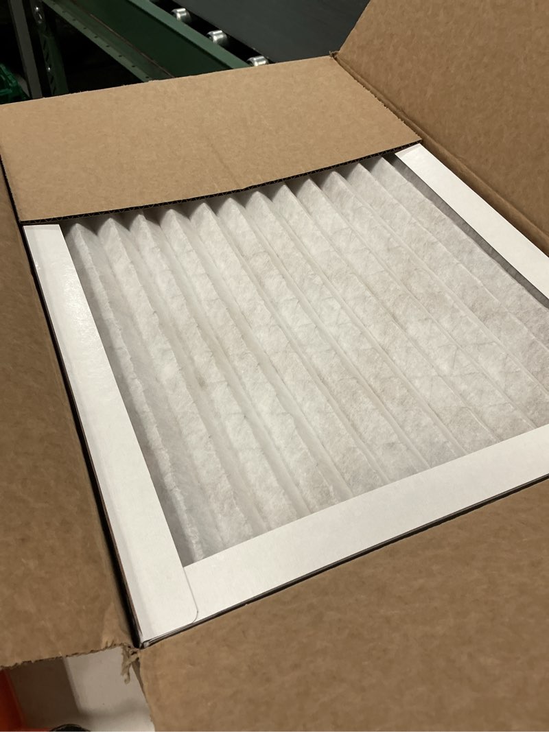 Condition photo showing Good Condition for amazon basics 14x20x1 air filter, merv 8 ac furnace filters, allergy control, electrostatic, removes dust pollen and lint, 6-pack (actual size: 13.75" x 19.75" x 0.75") 14x20x1 merv 8