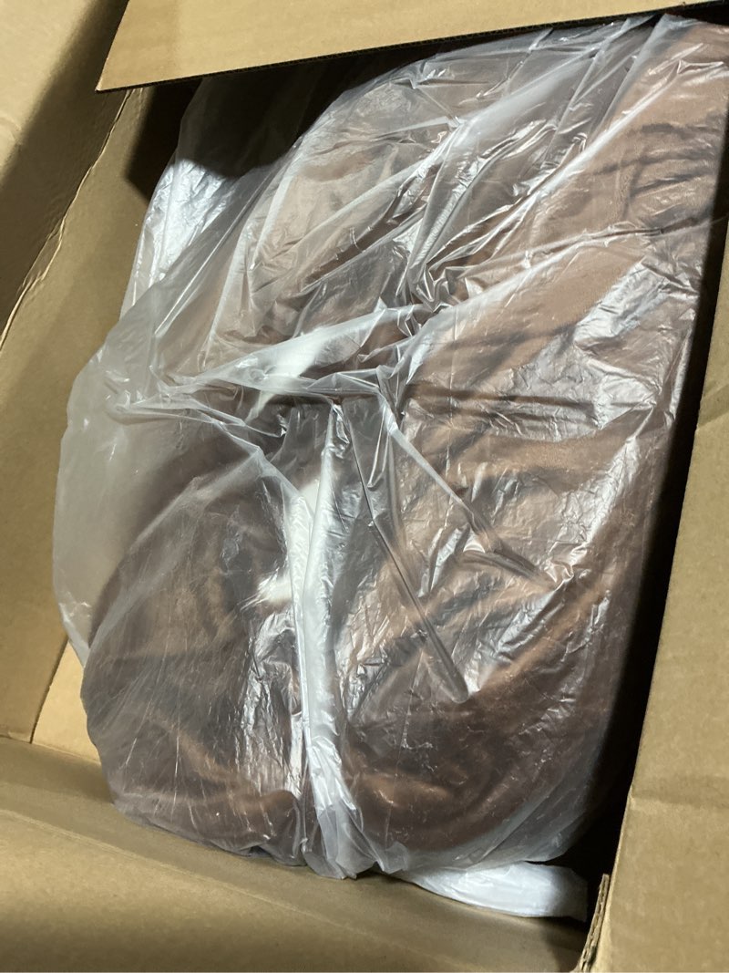 Condition photo showing As Is for LBRO2M Sherpa Fleece Bed Blanket Twin Size Super Soft Fuzzy Plush Warm Cozy Fluffy Microfiber Couch Throw Velvet Double Reversible Luxurious Blankets,Brown Brown Twin(65x90 Inches)