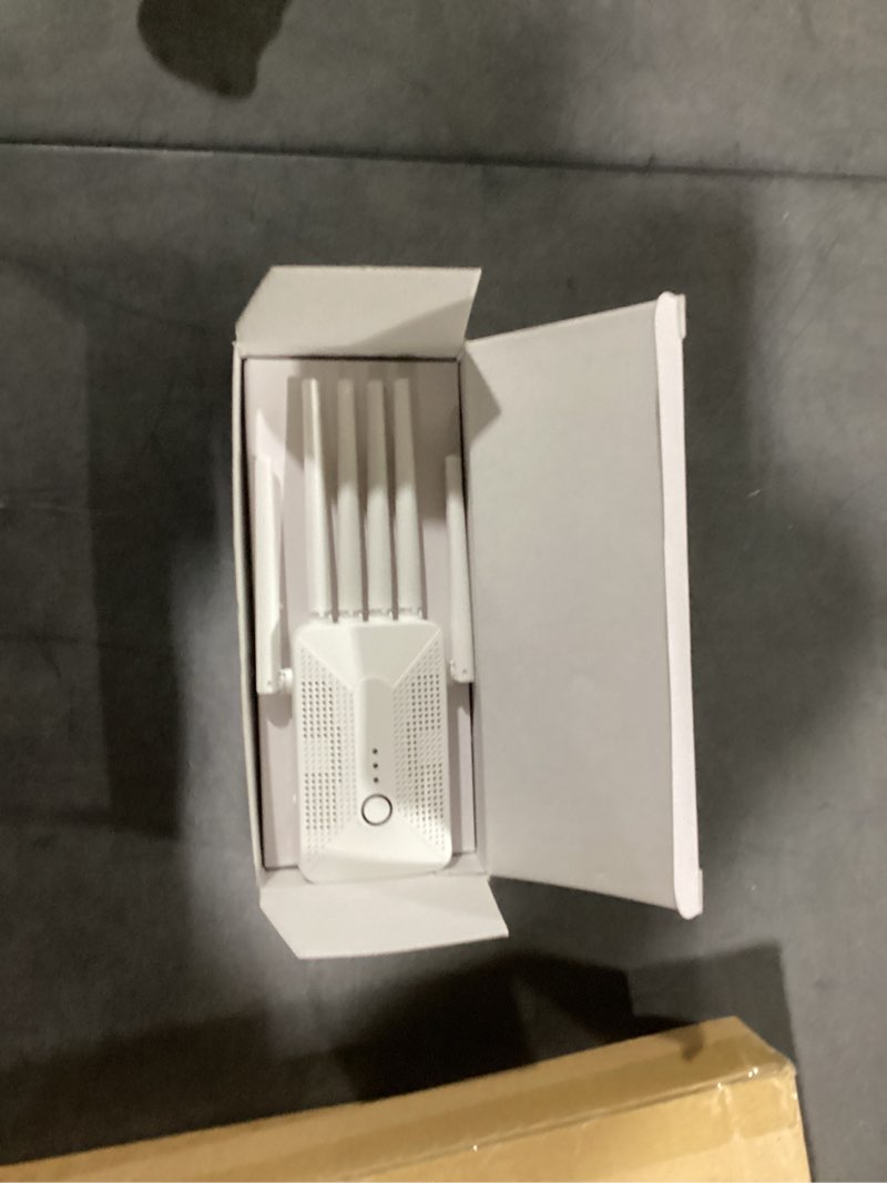 Condition photo showing Good Condition for wifi extender signal booster for home with 6 antennas, stable & powerful up to 9995 sq.ft for 60+ devices, internet booster, wifi repeater & wireless access point, easy setup