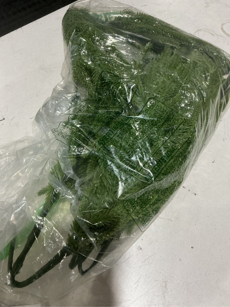 Condition photo showing As Is for hyeflora 14 pcs christmas norfolk pine stems with small pine cones branches, 19 in real touch artificial diy greenery pine needles picks,xmas faux cedar pine branche for vase indoor outdoor home décor