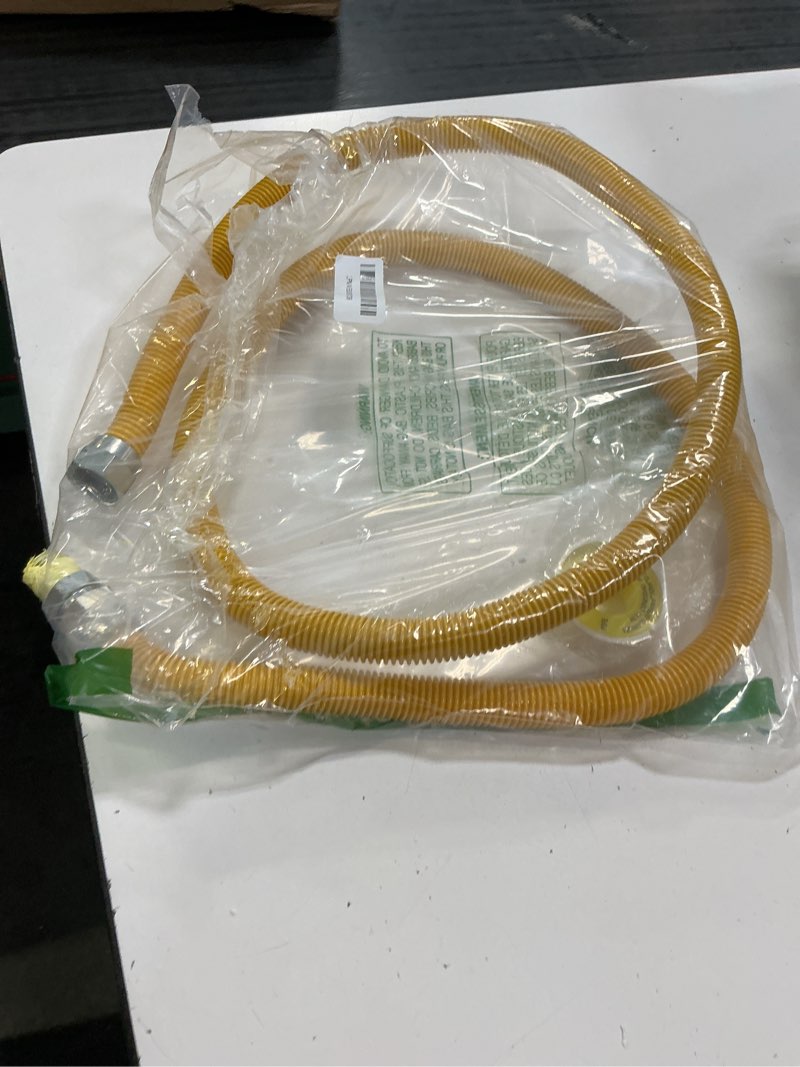 Condition photo showing Good Condition for 72" flexible gas line hose,appliance gas line with connector 1/2" mip 1/2"fip fitting 1/2"od(3/8"id) gas range connector kit for stove,gas stove,dryer,water heater by miflus 72in