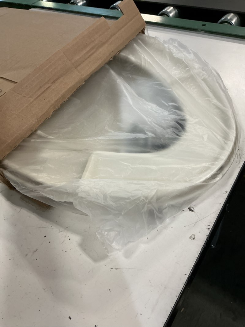 Condition photo showing As Is for bemis 7300slec slow close toilet seat, easy clean hinges and durable plastic seat, made in usa, elongated, biscuit elongated biscuit