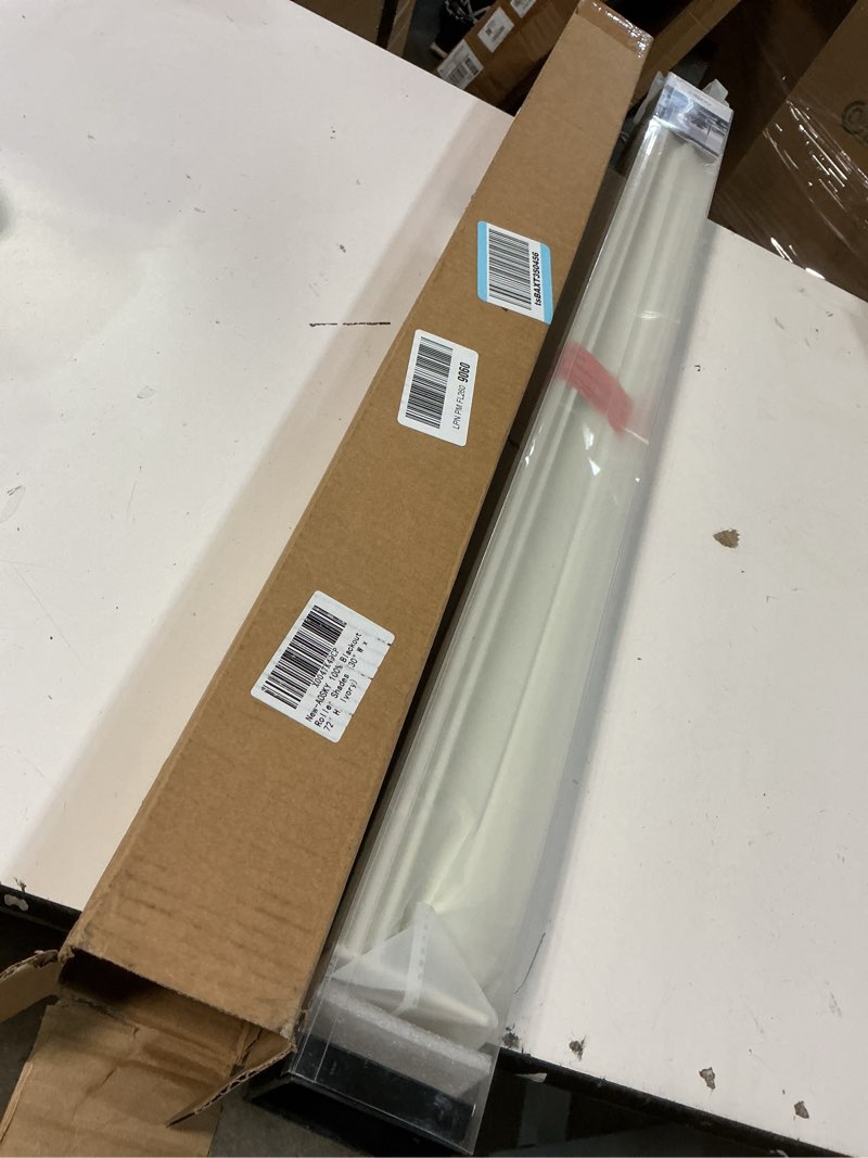 Condition photo showing New/Like New for aosky blackout roller shades cordless blinds for windows, free-stop shades with valance, thermal insulated fabric, uv protection, natural woven blinds for home and office (30" w x 72" h, ivory) ivory 30"w x 72"h