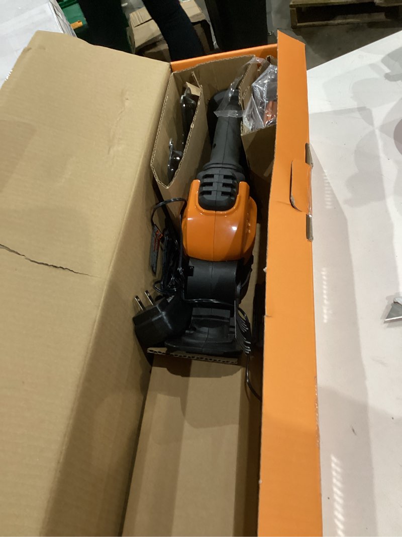 Condition photo showing Good Condition for worx 22" cordless hedge trimmer, electric hedge trimmer with dual-action blades, lightweight bush trimmer with 5.5 lbs, battery & charger included, wg261 22" 20v hedge trimmer w/(1)2.0ah battery