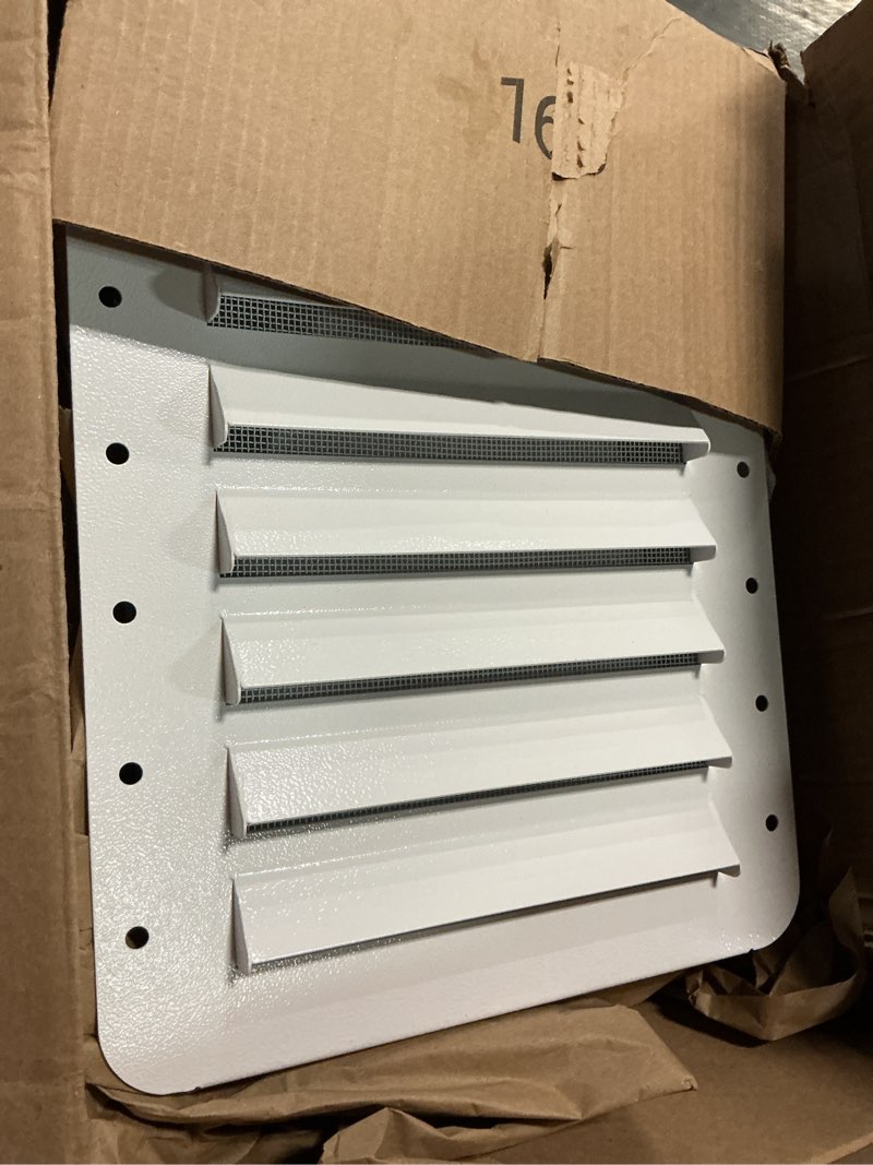 Condition photo showing As Is for heavy steel shipping containers vents with screens, increase air circulation, prevents condensation and overheating, suitable for container houses, containers, offices and cabins (2-pack)