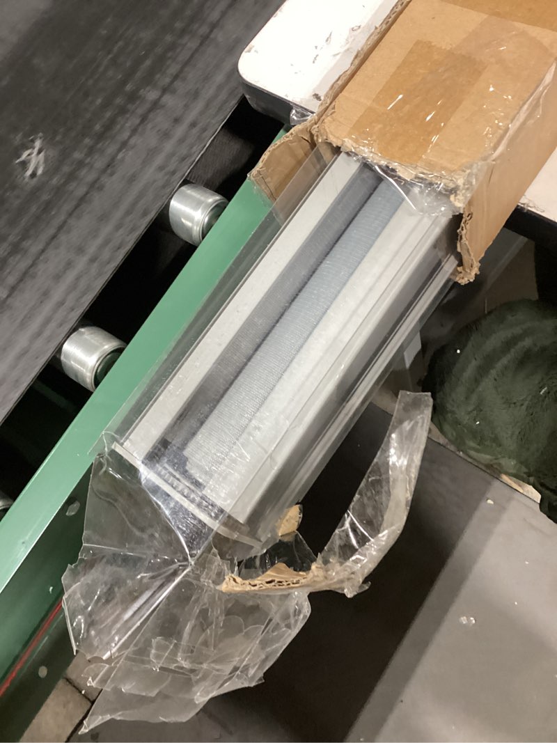 Condition photo showing Good Condition for MYshade Cordless Zebra Blinds with Free-Stop Function - Dual Layer Light Filtering & Privacy Sheer Shades for Day and Night - Easy Install Window Shades for Home, Living Room, 44" W x 72" H,Grey Grey 44"W x 72"H