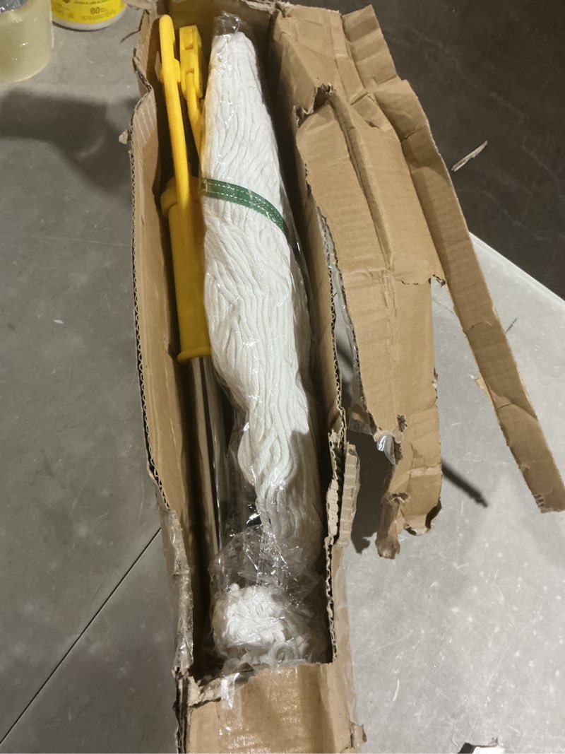 Condition photo showing Good Condition for ofo loop-end string wet mop, heavy duty commercial industrial dust mop , 67inch stainless steel pole ,2- pack