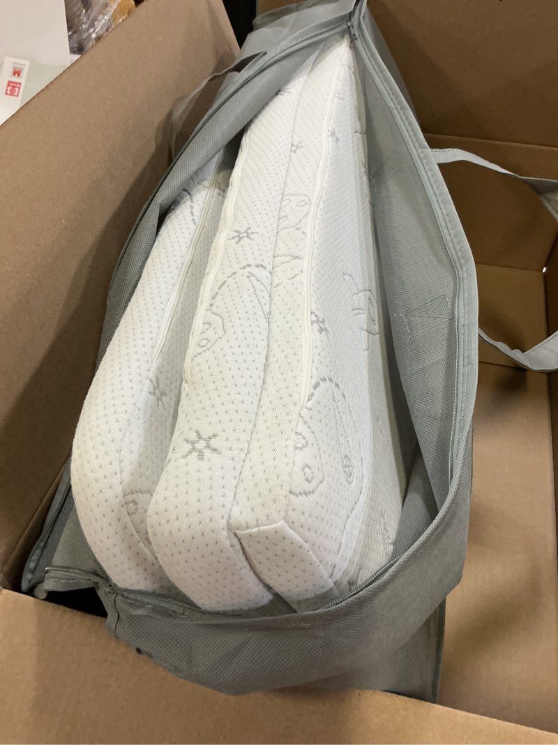 Condition photo showing Good Condition for trifold pack and play mattress 38''x26'', pack n play mattress portable baby mattress for pack n play with washable cover and travel bag 38"*26"*1.5"