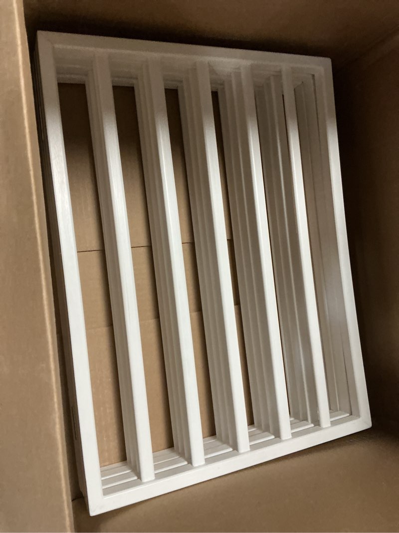 Condition photo showing Good Condition for pet gate - 4-panel indoor foldable dog fence for stairs, hallways or doorways - 72x24-inch retractable wood freestanding dog gates by petmaker (white) white 4 panel