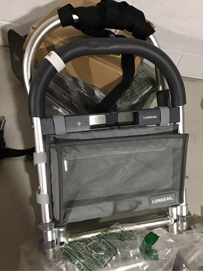 Condition photo showing As Is for lunderg bed rails for elderly adults safety - with motion light, storage pocket & non-slip handle bar - bed railings for seniors & surgery patients - the bedside assist makes getting in & out easier