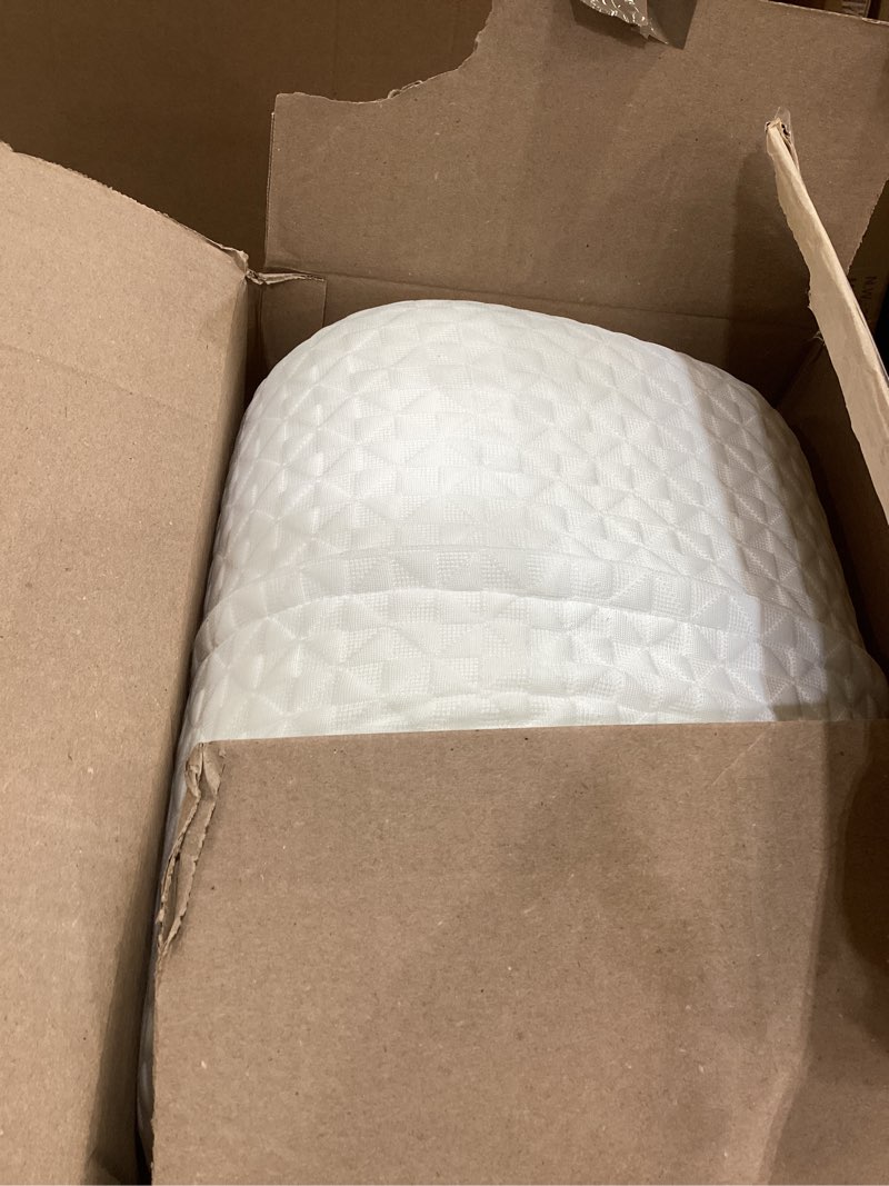 Condition photo showing As Is for Cervical Neck Pillow King Size -Adjustable Sandwich Dynamic Memory Foam Pillows for Sleeping, Cooling Contour Pillow Ergonomic Orthopedic for Side, Back & Stomach Sleepers Soft, White King Size 27.5"L x 15.7"W Soft